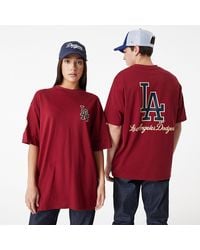 KTZ - La Dodgers Mlb Large Logo Oversized Dark T-shirt - Lyst