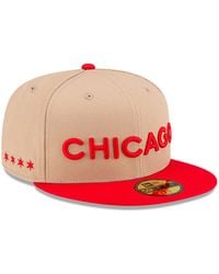 KTZ - Chicago Bulls Nba City Edition Beige 59fifty Fitted Cap - Lyst