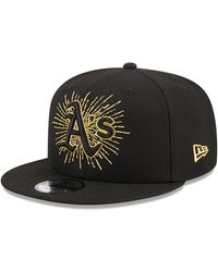 KTZ - Oakland Athletics Metallic Logo 9fifty Snapback Cap - Lyst
