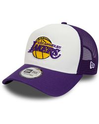 KTZ - La Lakers Team Colour A-frame Trucker Cap - Lyst