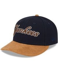 KTZ - New York Yankees Suede Visor Navy Low Profile 59fifty Fitted Cap - Lyst