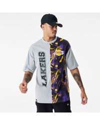 KTZ - La Lakers Nba Cut And Sew Oversized T-shirt - Lyst