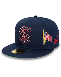 KTZ - Chicago White Sox Mlb Cooperstown Navy 59fifty Fitted Cap - Lyst