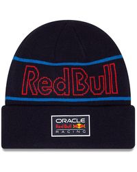 KTZ - Red Bull Racing Team Navy Cuff Knit Beanie Hat - Lyst