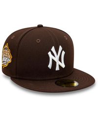 Dark brown new york yankees hat Clearance