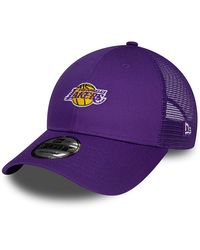 KTZ - La Lakers Home Field 9forty Trucker Cap - Lyst