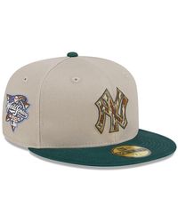KTZ - New York Yankees Tree Bark Fill 59fifty Fitted Cap - Lyst