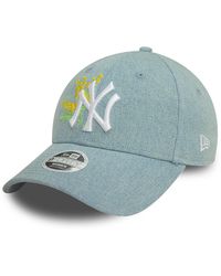 KTZ - New York Yankees Womens Denim Mimosa Light 9forty Adjustable Cap - Lyst