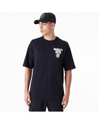 KTZ - Brooklyn Nets Nba Script Oversized T-shirt - Lyst