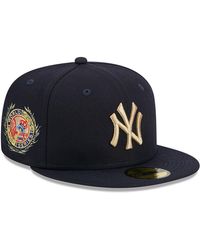 KTZ - New York Yankees Laurel Sidepatch Navy 59fifty Fitted Cap - Lyst