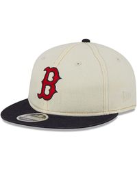 KTZ - Boston Red Sox Chrome Denim Retro Crown 9fifty Strapback Cap - Lyst