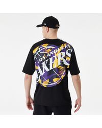 KTZ - La Lakers Nba Large Infill Oversized T-shirt - Lyst