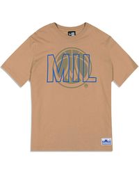 KTZ - Milwaukee Bucks Nba City Edition Light Beige Oversized T-shirt - Lyst