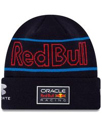 KTZ - Red Bull Racing Sergio Perez Team Navy Cuff Knit Beanie Hat - Lyst