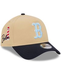 KTZ - Boston Red Sox City Sidepatch Light Beige 9forty A-frame Adjustable Cap - Lyst