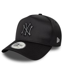 KTZ - New York Yankees Mlb Satin Rhinestone 9forty E-frame Adjustable Cap - Lyst
