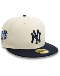 KTZ - New York Yankees Team Colour Stone And Black 59fifty Fitted Cap - Lyst