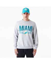 KTZ - Miami Dolphins Nfl Wordmark Oversized Crew Neck Sweatshirt - Lyst