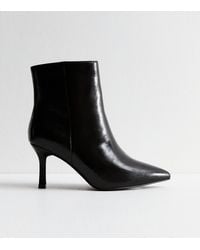 New Look - Wide Fit Point Toe Ankle Boots Vegan - Lyst