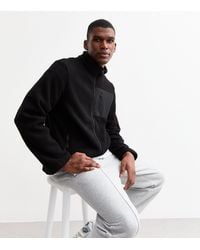 New Look - Regular Fleece Jacket - Lyst