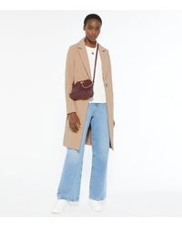 New Look Tall Camel Revere Collar Long Coat - Multicolour