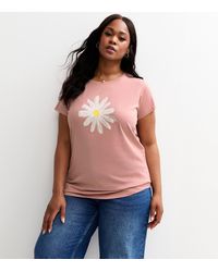 New Look - Plus Size Daisy Print T-Shirt Curves - Lyst