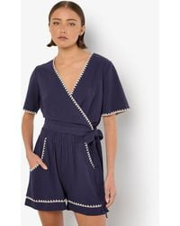 Apricot - Blanket Stitch Wrap Top New Look - Lyst