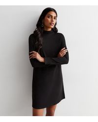 Jdy - ' High Neck Long Sleeve Mini Dress New Look - Lyst