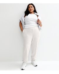 New Look - Plus Size Jersey Cuffed Joggers Curves - Lyst