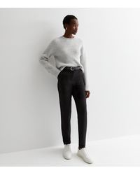 New Look - Tall High Waist Slim Fit Trousers - Lyst