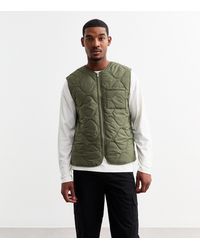 New Look - Regular Quilted Gilet - Lyst