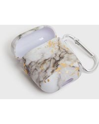 New Look White Marble Airpod Case