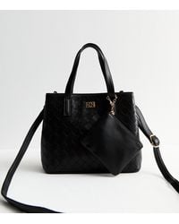 New Look - Leather-Look Woven Cross Body Bag Vegan - Lyst