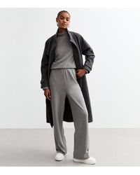 New Look - Tall Soft Touch Wide Leg Trousers - Lyst