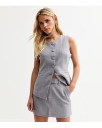 New Look - Petite High Waisted A-Line Mini Skirt - Lyst