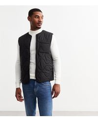 New Look - Regular Quilted Gilet - Lyst