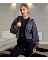 Gym King - Compose Full Zip Cropped Hoodie New Look - Lyst