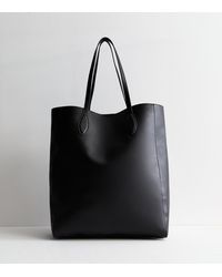 New Look - Leather Look Top Handle Tote Bag - Lyst