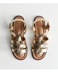 New Look - Faux Leather Multi Strap Gladiator Sandals Vegan - Lyst