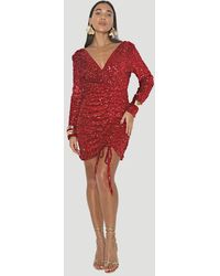 WKNDGIRL - Sequin Wrap Detail Dress New Look - Lyst