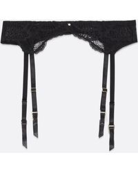 New Look Lace Suspender Belt - Black