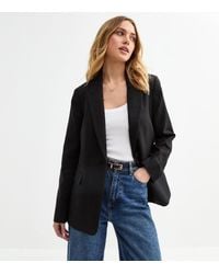 New Look - Linen Blend Blazer - Lyst