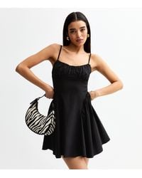 New Look - Ruched Bust Mini Dress - Lyst