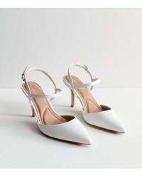 New Look - Faux Leather Pointed Toe Court Shoes - Lyst