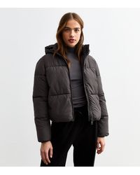 New Look - Cropped Puffer Coat - Lyst