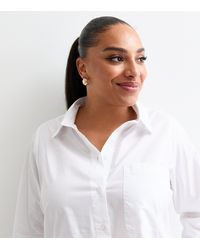 New Look - Plus Size Cotton Poplin Shirt Curves - Lyst