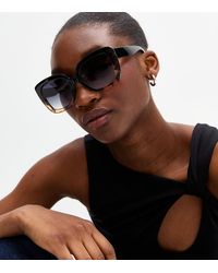 New Look - Gradient Tortoiseshell Effect Sunglasses - Lyst