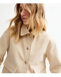 New Look - Soft Cropped Shacket - Lyst