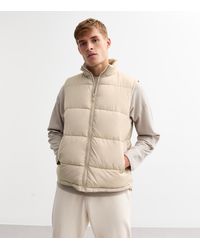 New Look - Regular Padded Puffer Gilet - Lyst