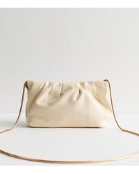 New Look - Cream Faux Leather Crossbody Bag - Lyst